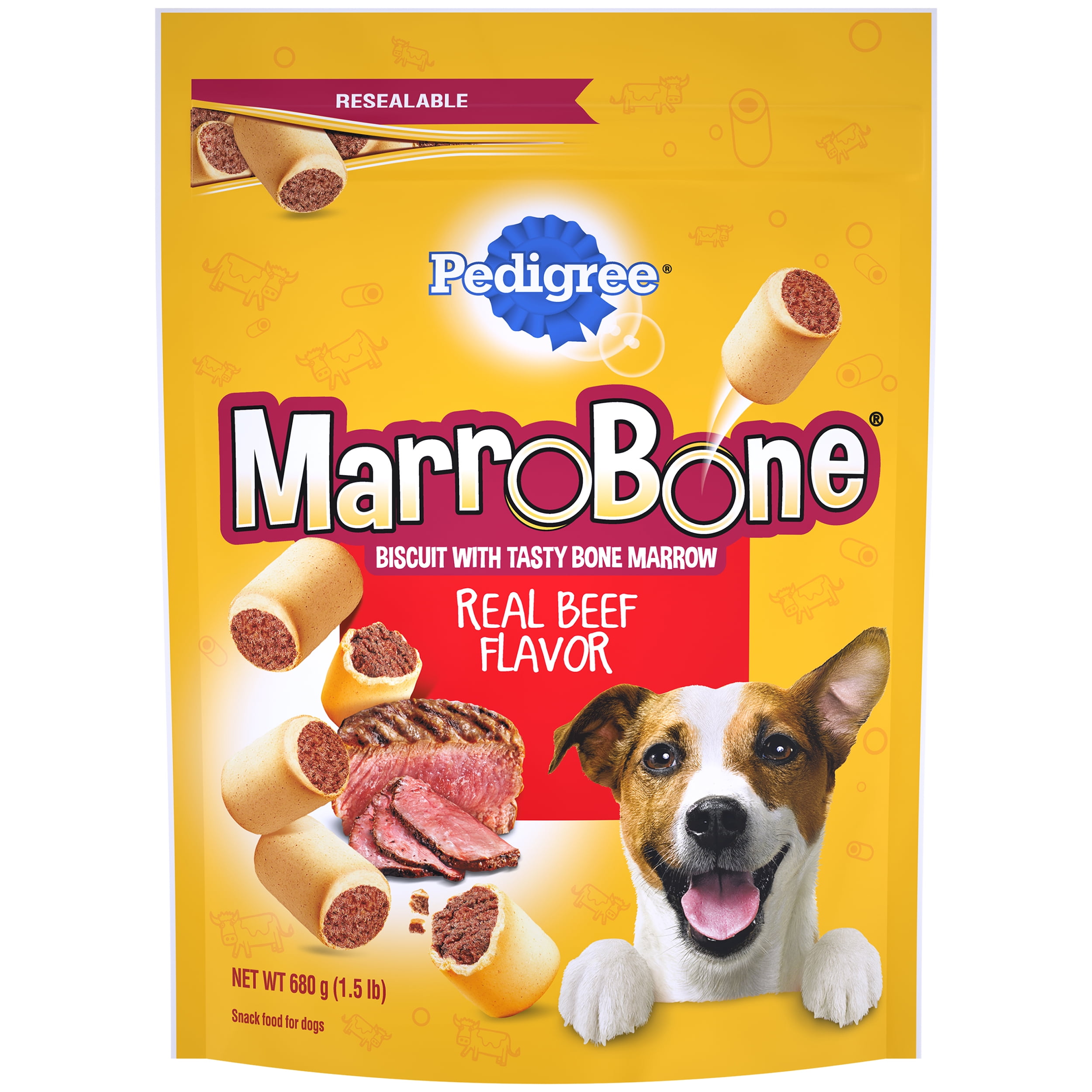 PEDIGREE MARROBONE Real Beef Flavor Snacks for Dogs 24 Ounces