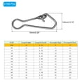thumbnail image 2 of Uxcell 17Lbs Stainless Steel Fishing Snaps Swivels Clips Quick Change Black 150 Pack, 2 of 6