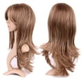 thumbnail image 2 of Perruque Synthétique Bouclée Longue avec Franges Perruques Cheveux Courts Perruques Résistant à la Chaleur Pleine Tête Perruque Complète pour les Femmes Blondes, 2 of 4