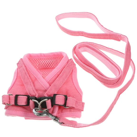 LULULION Reflective Chest Braces For Pets Pet Harness Cloth Pink 1Pack