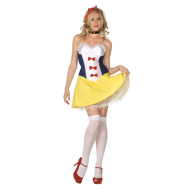 Vestido de satén blanco como la nieve de Costume RG Costumes, tallas 2-4