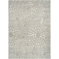 thumbnail image 2 of Nourison Ambiance 7'10" x 9'10" Grey Silver Modern Indoor Rug, 2 of 9