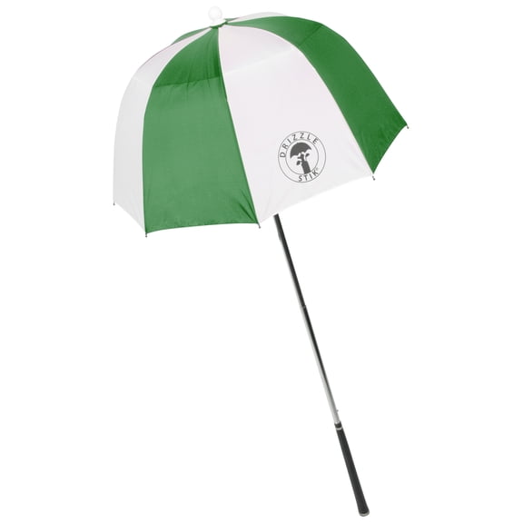 DrizzleStik Flex- Golf Gear Umbrella (Forest Green/White)