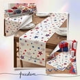 thumbnail image 3 of EGNMCR Memorial Day Decorations,4Th of July Decorations 4th Of July Decorative Tablecloth And Table Runner Independence Day Patriotic Table Linen Set Dining Table Home Decoration Linen runner, 3 of 5