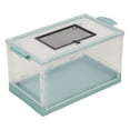 thumbnail image 3 of Hamster, Conception de Poulie Inférieure Transparente Conception de Porte avant Conception de Cas de Hamster Empilage Conception pour Live Noir, Bleu, 3 of 8