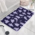 thumbnail image 3 of Dark Purple Halloween Ghosts with Boo Flannel Non Slip Door Rugs,Washable Door Mats Indoor,Decorative Door Mats,Dirt-Resistant and Absorbent Doormat for Entrance,Bedroom,Kitchen,Bathroom,31.5"x17", 3 of 4
