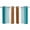 Teal Blue, variant on Modern Brown Teal Kitchen Curtains 84 Inch Length, Boho Contemporary Geometric Striped Grommet Top Bedroom Living Room Curtains, Light Filtering Cafe Curtain Drapes 2 Panels Set 84''x84''