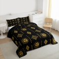 thumbnail image 3 of Feelyou Boho Aztec Damask Full Size Comforter Sets, Sun Moon Galaxy Bedding Sets, 3pcs, 3 of 8