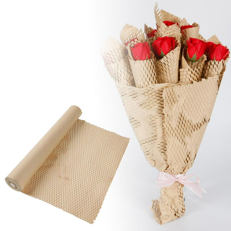 Honeycomb Packing Paper Wrap Brown 40cm Recycled Cushion Wrapping Roll  Shipping Moving Green Wrap Protective Kraft Packaging - AliExpress