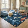 thumbnail image 1 of Rug Branch Soft Steps Playtime Airplane Soft Area Rug, Navy - Boys & Girls in Playroom, Nursery, Bedroom, 1 of 8
