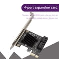 thumbnail image 3 of Tarjeta PCIe SATA Adaptador de tarjeta de expansión de controlador SATA III PCI E Express 3.0 X1 de 4 puertos 6Gbps FLhrweasw El nuevo, 3 of 7