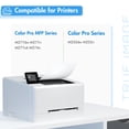 thumbnail image 2 of TRUE IMAGE 201X M277dw Cartucho de tóner de alto rendimiento compatible con HP 201X 201A M252dw CF400X Color Laserjet Pro MFP M277dw M277c6 CF401X CF402X CF403X Impresora Negro/Cian/Amarillo/Magenta, 2 of 8