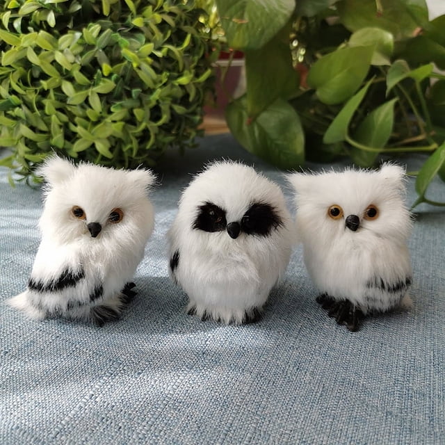 6 modelos estáticos de búhos de simulación de Harry Potter, regalos de Navidad