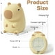 thumbnail image 2 of Luz nocturna de capibara para niños, luces nocturnas de silicona para animales recargables por USB, lámpara LED con control táctil de capibara con regulable y temporizador, 2 of 5