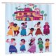 thumbnail image 2 of Cortina de ducha Encanto, cortina de ducha decorativa impermeable y lavable para baño, juego de decoración de accesorios de baño con 12 ganchos de plástico de 72 x 72 pulgadas, 2 of 8