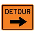 thumbnail image 2 of Detour to Right Arrow Wall Decal by Wallmonkeys Peel and Stick Graphic (48 in W x 39 in H) WM221356, 2 of 4