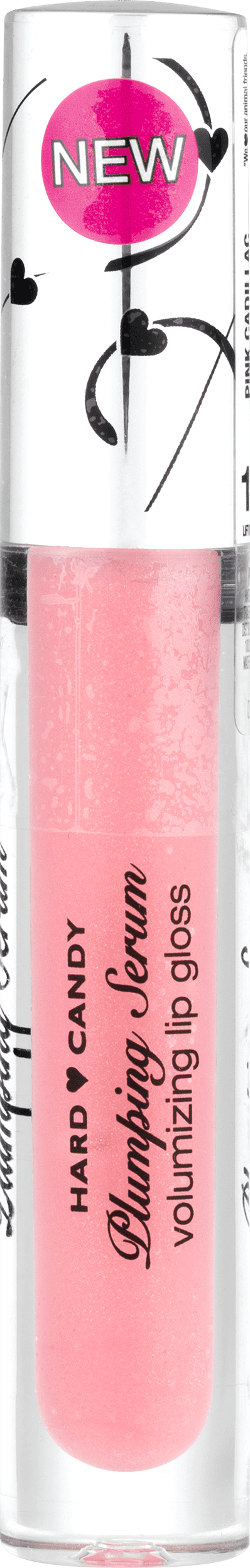Hard Candy Plumping Serum Lip Gloss, 1165 Pink Cadillac, 0.10 oz