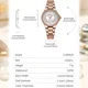 thumbnail image 5 of Relojes De Cuarzo Simples Para Mujer Curren 9091 Color De La Correa Blanco, 5 of 8