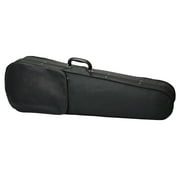 Durable Cloth Fluff Triangle Shape Case with Silver Gray Lining for 4/4 Violin Black