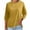 O Neck-Yellow, variant on Jewelreauty Elbow Length Tops for Women Casual Crewneck Basic Tee Shirts Summer Loose Going Out Blouses (S, White)
