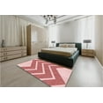 thumbnail image 5 of Ahgly Company Machine Washable Indoor Rectangle Transitional Grapefruit Red Area Rugs, 5' x 8', 5 of 7