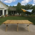 thumbnail image 2 of Multi-Function Wooden Foldable Portable Patio Dining Table, Natural Indoor & Outdoor Use, 2 of 8