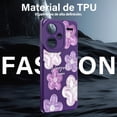 thumbnail image 4 of Threehao Funda para Xiaomi Redmi Note 13 Pro Plus 5G Case Uso Rudo, Ultra Delgado Flexible Morada Su, 4 of 6