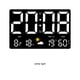 thumbnail image 4 of Tholdsy Reloj meteorológico en color: las unidades de cambio de idioma se pueden cambiar Temperatura y humedad Reloj meteorológico Reloj de Electrónica luz blanca, 4 of 6