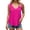 Hot Pink, variant on Casual Solid Pearl Edge Round Neck Titted Top For Summer Comfort Plus Size Tee Everyday Wear Women's T-Shirts Shirts for Women Casual
