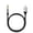 Black lightning-3.5mm-1M, variant on Aux audio cable, speaker and headphone adapter, audio adapter, car Bluetooth audio cable,Black 3.5mm-3.5mm-1M