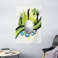 thumbnail image 1 of Golf Tapestry, Computer Graphic Art of Hobby Sport Man Silhouettes Ball and Spots, Wall Hanging for Bedroom Living Room Dorm Decor, 40W X 60L Inches, Yellow Green and Multicolor, by Ambesonne, 1 of 2