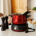 thumbnail image 3 of Swissmar Arolla 10-Piece Electric Fondue Set | Red, Stainless Steel Pot, 3 of 9