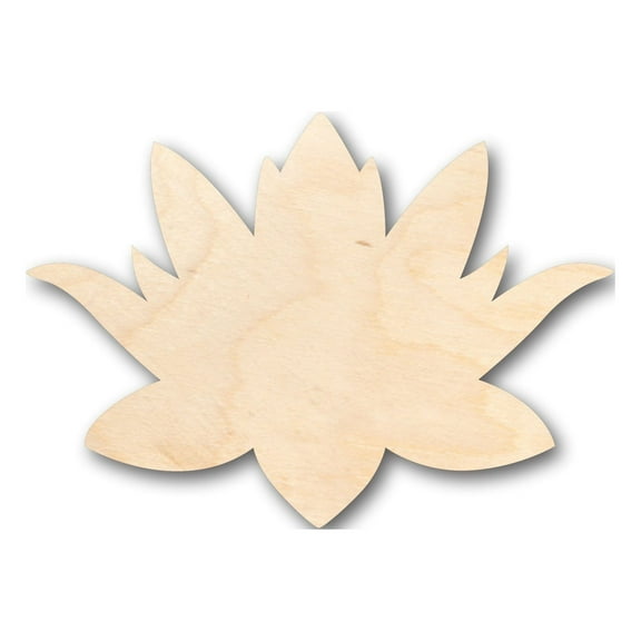 Unfinished Wood Lotus Flower Shape - Craft - up to 46" DIY 20" / 1/4"
