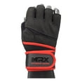 thumbnail image 4 of MRX Weightlifting Gloves Wrist Wrap Support Body Building Gym Red Black S, 4 of 6