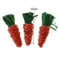 thumbnail image 4 of Hamster Carrot Toy Interesting 3PCS Grass Small Pet Chew Toy Hamster Bite Toy, 4 of 10