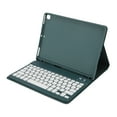 thumbnail image 1 of Tablet Keyboard Case for 9th 8th 7th Gen , Backlit Protective Case with Pen Holder for Pro 10.5 Inch, Air 3 10.5 Inch, 10.2 Inch 9th Gen 2021, 8th Gen 2020, 7th Gen 2019, 1 of 7