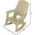 Plastics Rockaway HeavyDuty AllWeather Plastic Outdoor Porch Rocking