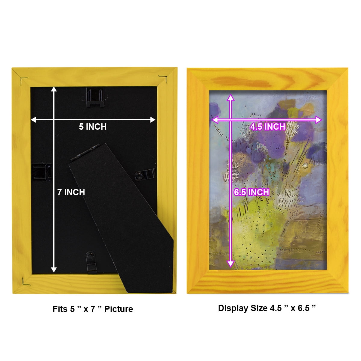 Blumen I -Framed Print w/glass-Sunflower Yellow