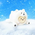 thumbnail image 2 of Anirollz Winter 6” Small Polar Bear Outfitz Bunniroll Stuffed Animal Plush Toy, 2 of 7