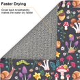 thumbnail image 6 of Xecao Mushrooms Snails Butterflies Print Dish Drying Mat for Kitchen Counter,Absorbent Coffee Bar Mat, Dish Drainer Rack Mats,Dining Room Decoration, 6 of 8