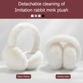 thumbnail image 5 of Cache-oreilles Pliables pour Femmes Temps Froid Cache-Oreilles Moelleux Hiver Chaud Bandeau Mignon Cache-Oreilles, 5 of 5