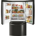 thumbnail image 3 of "GE Black Stainless Steel GYE18JBLTS 33"""" Counter Depth French Door Refrigerator with 17.5 cu. ft. Capacity", 3 of 8
