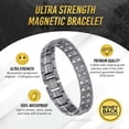 thumbnail image 4 of MagnetRX® Ultra Strength Magnetic Bracelet - Magnetic Bracelets for Men - Adjustable Length with Sizing Tool (Gunmetal Gray), 4 of 8