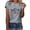 Gray, variant on ibuvkizy American Flag T-Shirt for Women Summer Casual Print 4th of July Clothes Patriotic Graphic Tees Tops Round Neck Short Sleeve Loose T-shirt Black L