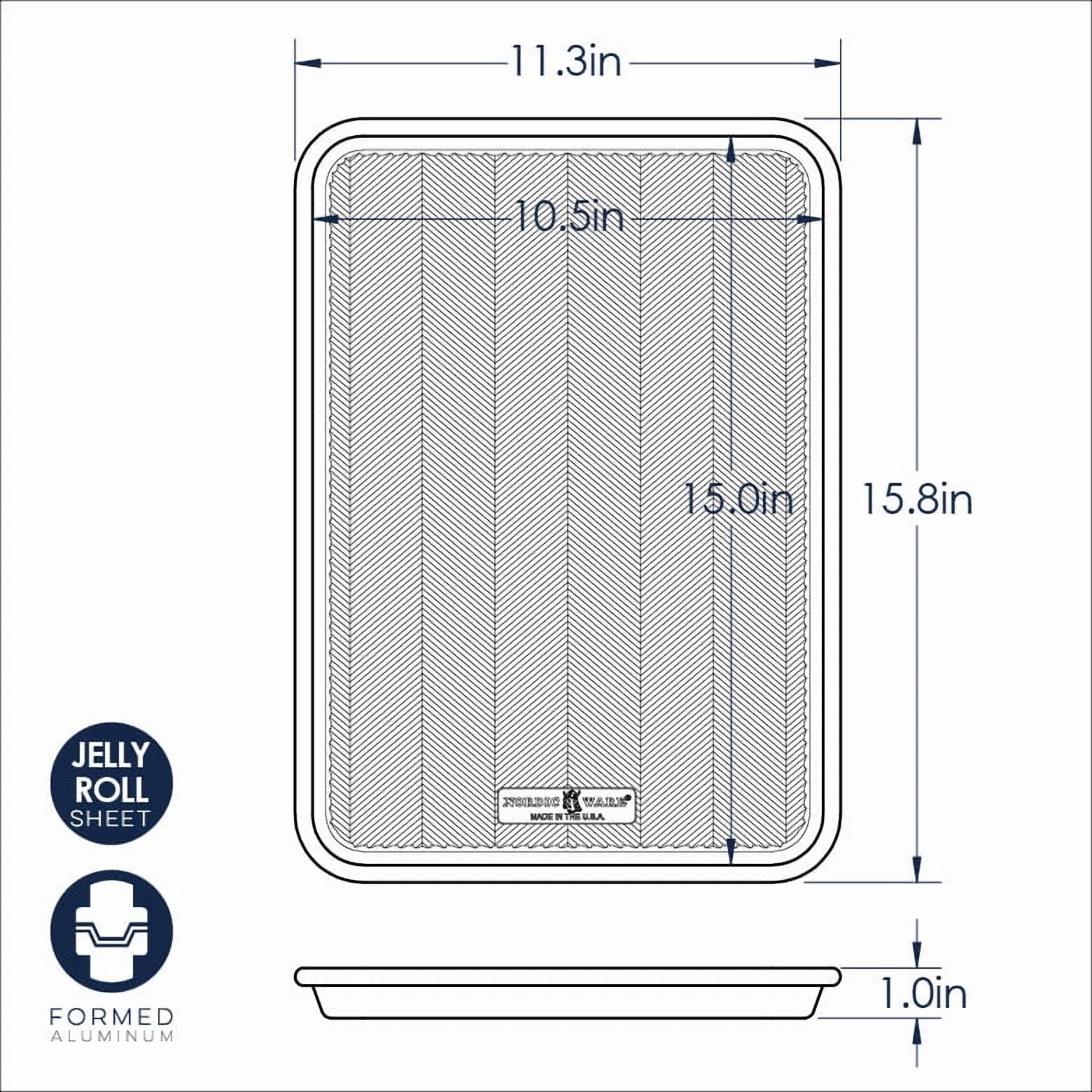 Nordic Ware Prism 3 Piece Baking Sheet Set