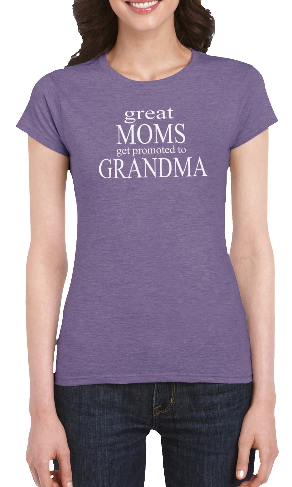 Great Moms Get Promoted To Grandma First Child Kid Pregnant Mens V-neck T-shirt