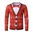 thumbnail image 1 of 2023 Winter New Men's Digital Printing Long Sleeve Santa Claus 3d Long Sleeve Printing, 1 of 5