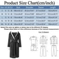 thumbnail image 3 of Kureaily Male Casual Solid Patchwork Hooded Leisure Wear Drawstring Three Quarter Sleeve Bathrobe Pajamas T-Shirt Pajama Set, 3 of 4