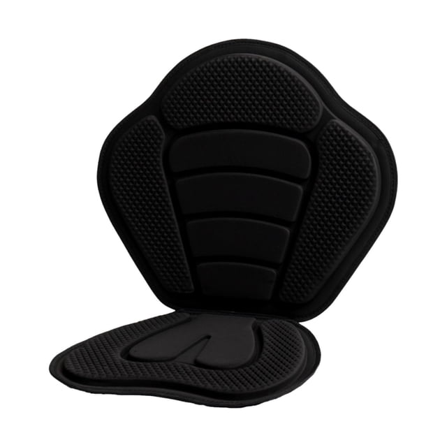 Cojín para asiento de kayak con respaldo, asiento acolchado, tapete para silla al aire libre, colchón, cojín para asiento, respaldo para canoa, asient Negro