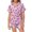 Pink, variant on Kids Kids Christmas Pjs Set Printed Silk Pajama Set Short Sleeve 2 Piece Sleepwear Button-Down Christmas Outfit Family Holiday Pajamas 6-7 Years